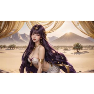 优质AI绘画原神沙漠女王281P图片合集612M网络资源